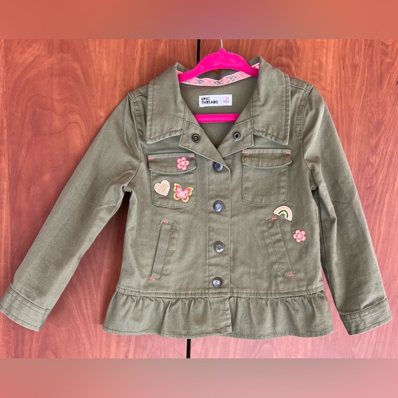 Epic Threads - Olive Green Girls Jacket (Sz 2t) - Picture 1 of 6